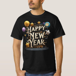 Camiseta Festa de Celebração de Ano Novo