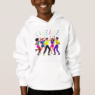 Camiseta Festa de Celebração de Dança de Amigos Felizes