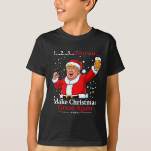 Camiseta Festa de Cerveja de Natal Vietnamita Trump Faça o