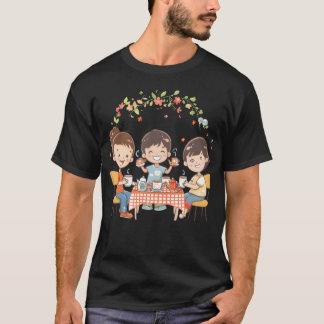 Camiseta Festa de Chá com Amigo veja engraçado