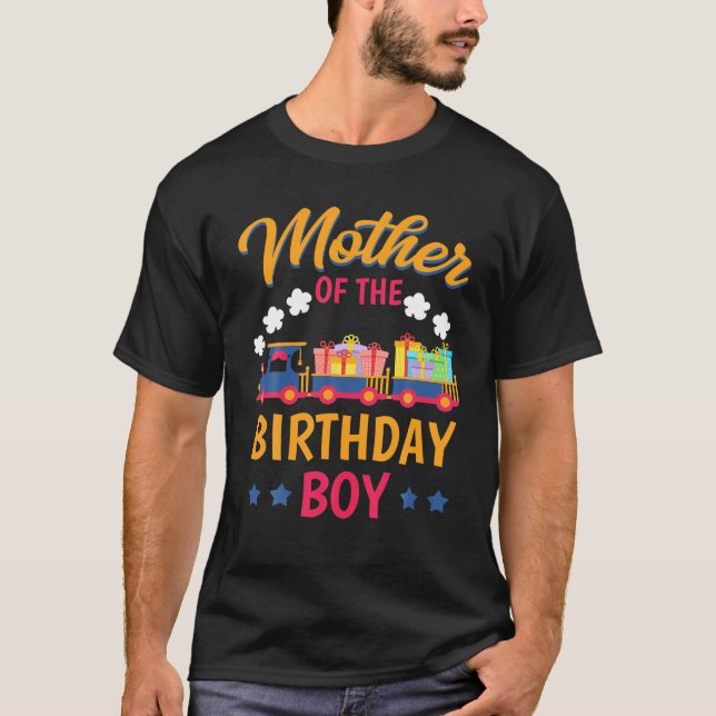 Camiseta Festa De Comboio Mãe De Aniversário B (Frente)