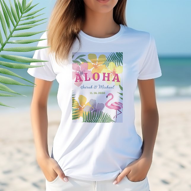 Camiseta Festa de Compromisso Luau (Criador carregado)