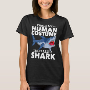 Camiseta Festa de Costume Animal Ocean Animal Shark