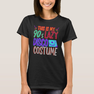 Camiseta Festa de Costume dos anos 90 Disco Music Vinyl Nin