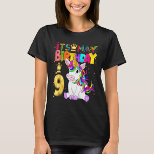 Camiseta Festa de Criança de Aniversário do Unicórnio Anima