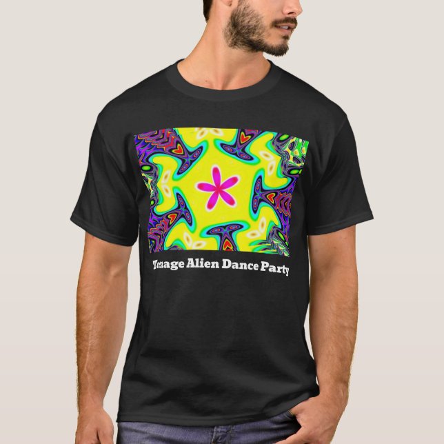 Camiseta Festa de Dança Alienígena Adolescente (Frente)