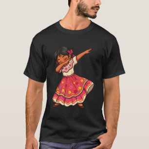 Camiseta Festa de Dança do Cinco de Maio Rapariga Mexicana
