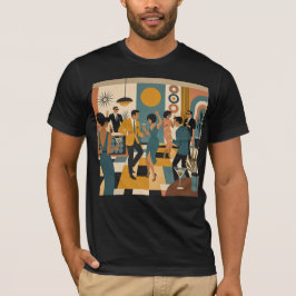 Camiseta Festa de Dança do Martini Hípico do Meio do Século