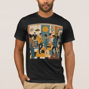 Camiseta Festa de Dança do Martini Hípico do Meio do Século