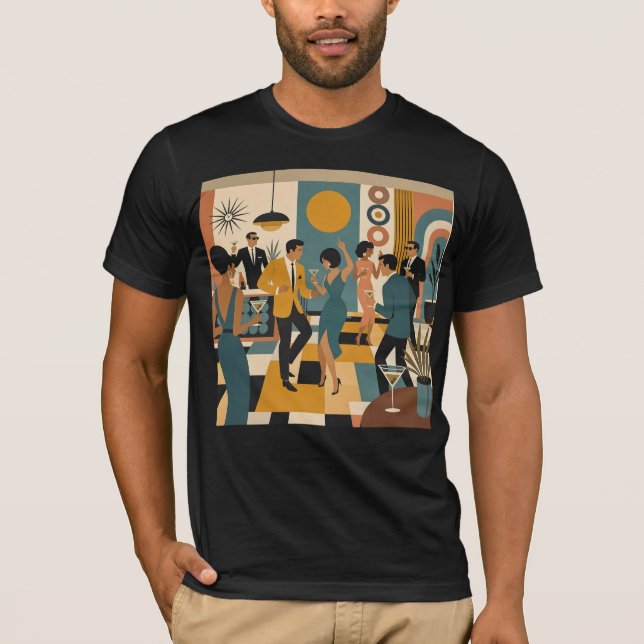 Camiseta Festa de Dança do Martini Hípico do Meio do Século (Frente)