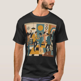 Camiseta Festa de Dança do Martini Hípico do Meio do Século