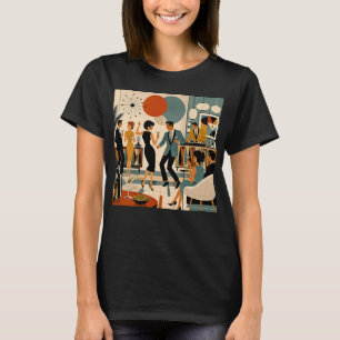 Camiseta Festa de Dança do Martini Hípico do Modernismo de
