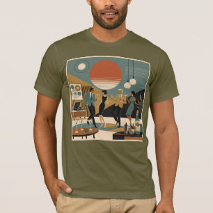 Camiseta Festa de Dança Martini Vibes do Meio do Século da