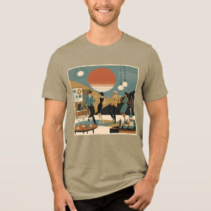 Camiseta Festa de Dança Martini Vibes do Meio do Século na