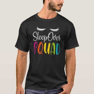Camiseta Festa de Descanso do Esquadrão Sleepover Festa Cus