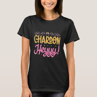 Camiseta Festa de Despedida de Solteira Chardon Heyyy Dama 