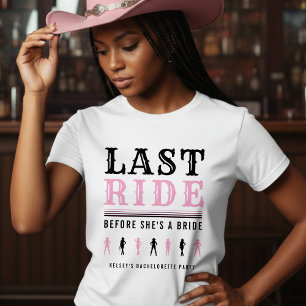 Camiseta Festa de Despedida de Solteira Cowgirl Última Cava