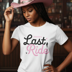 Camiseta Festa de Despedida de Solteira Cowgirl Última Cava