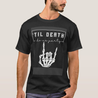 Camiseta Festa de Despedida de Solteira de Halloween Até qu
