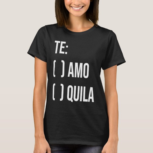 Camiseta Festa de Despedida de Solteira Jga Te Aamo Tequila (Frente)