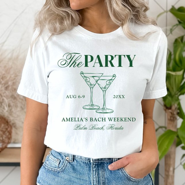 Camiseta Festa de Despedida de Solteira Martinis & Matrimôn (Criador carregado)