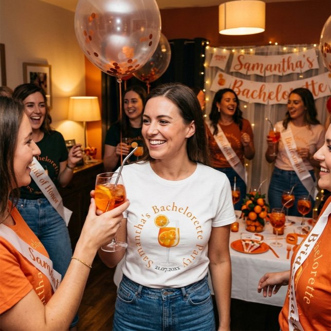 Camiseta Festa de Despedida de Solteira Personalizada com A (Criador carregado)