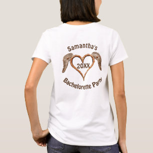 Camiseta Festa de despedida de solteira rústica