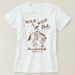 Camiseta Festa de Despedida de Solteira Selvagem do Clube W