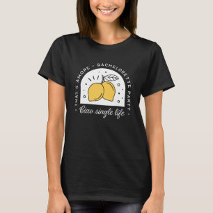 Camiseta Festa de despedida de solteira tema limão noite da
