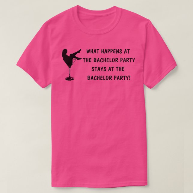 Camiseta Festa de Despedida de Solteiro blk (Frente do Design)