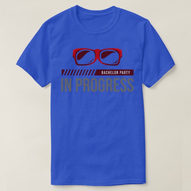 Camiseta Festa de Despedida de Solteiro com Óculos de Sol (Frente do Design)
