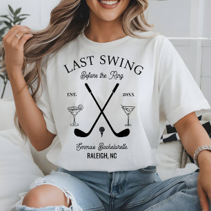 Camiseta Festa de Despedida de Solteiro com Taco de Golfe P