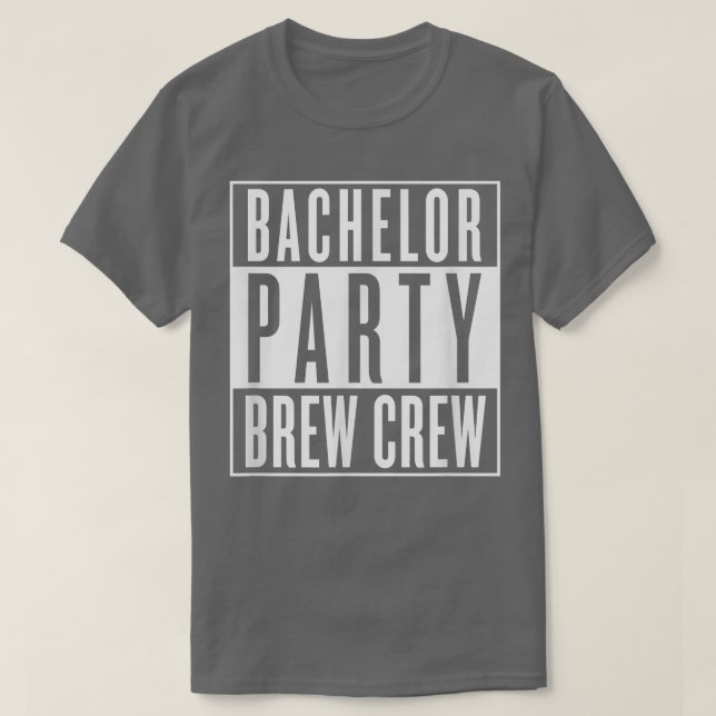 Camiseta Festa de Despedida de Solteiro da Brew Crew  (Frente do Design)