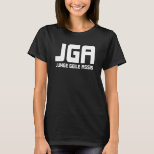 Camiseta Festa de despedida de solteiro dizendo JGA menino 