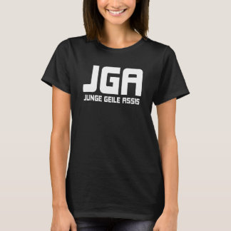Camiseta Festa de despedida de solteiro dizendo JGA menino 