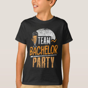 Camiseta Festa de Despedida de Solteiro Equipe Noiva Noivo