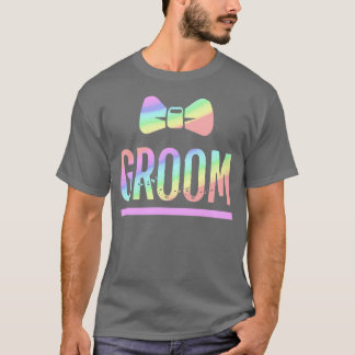 Camiseta Festa de Despedida de Solteiro Gay Orgulho Arco-ír