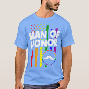 Camiseta Festa de Despedida de Solteiro LGBT Orgulho Engaja