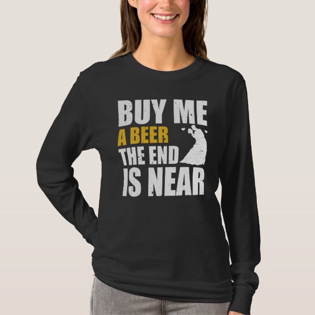 Camiseta Festa de Despedida de Solteiro Me Comprem Uma Cerv (Frente)