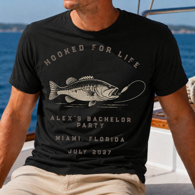 Camiseta Festa de Despedida de Solteiro Personalizada com T (Criador carregado)