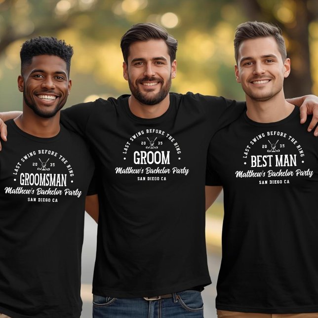 Camiseta Festa de Despedida de Solteiro Retro Divertida Últ (Criador carregado)