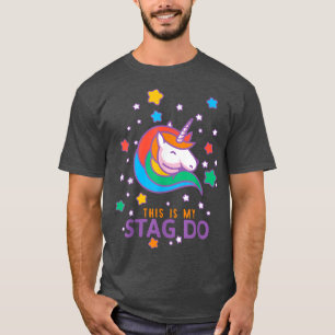 Camiseta Festa de Despedida de Solteiro Unicórnio Masculino