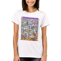 Festa de Dia das Bruxas divertida e detalhada T-Sh