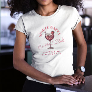 Camiseta Festa de Dia dos Namorados para Solteiras Pink Coc