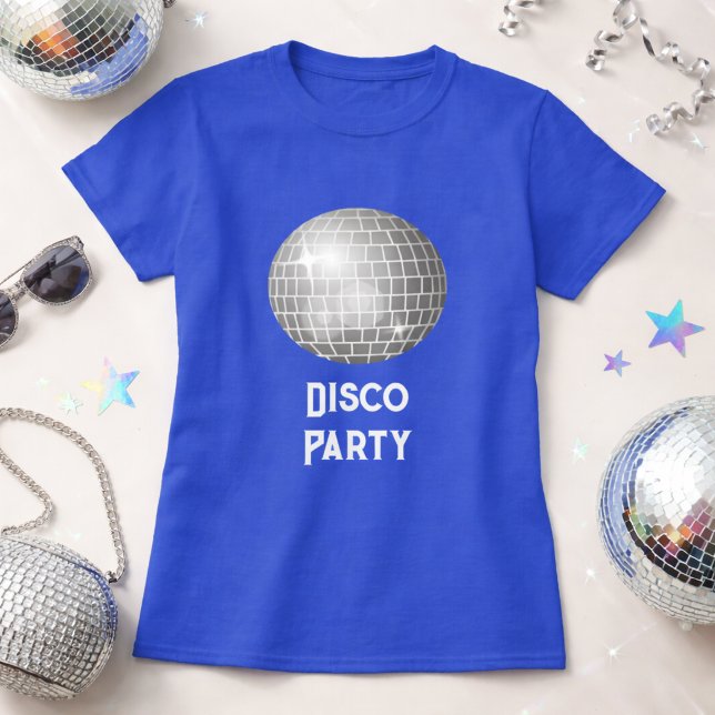 Camiseta Festa de Disco Bola de Disco Engraçada  (Criador carregado)