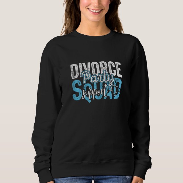 Camiseta Festa de Divórcio de Mulheres Equipe de Apoio Casa (Frente)