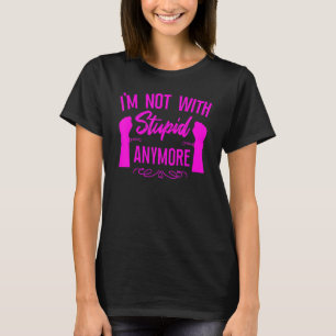 Camiseta Festa de Divórcio Feliz Não Estou Mais Com Estúpid