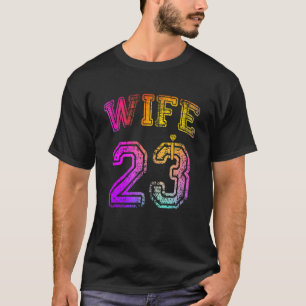 Camiseta Festa de Engajamento da Esposa Correspondência da 
