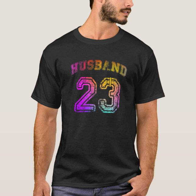 Camiseta Festa de Envolvimento do Marido Roupas Combinando  (Frente)