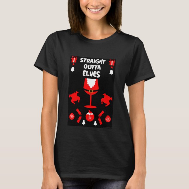 Camiseta Festa de escritório feia do xmas (Frente)